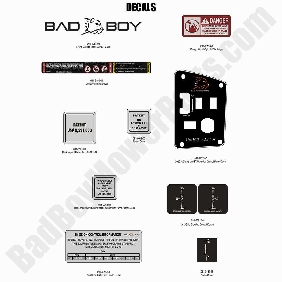 2023 Maverick - Decals - 1
